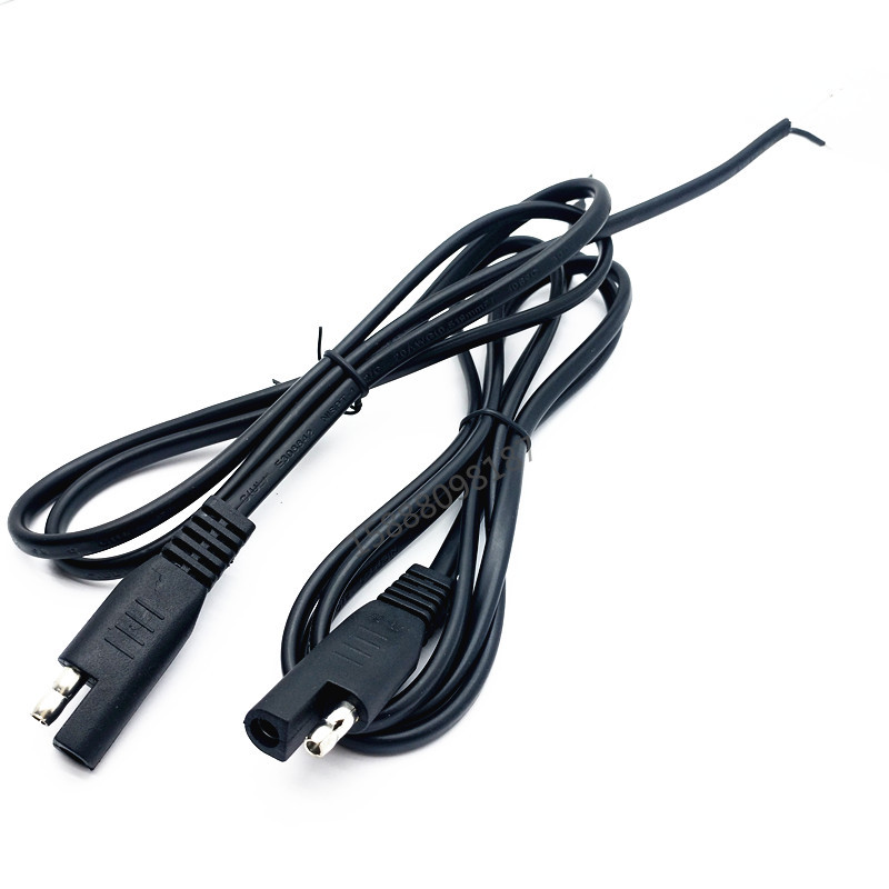 供应SAE插头护套延长线 车载电源线 纯铜红黑线dc单头sae连接线