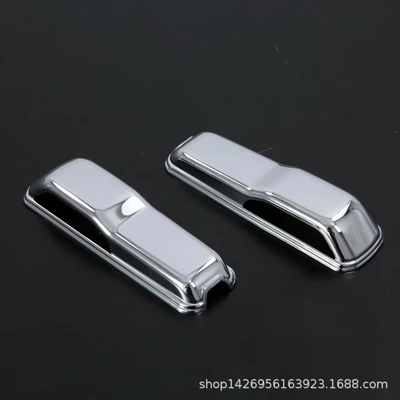 Suitable for Jeep 18 Wrangler water spray sticker decorative sheet Jeep Machine cover water spray Port modification accessories electroplating M (Şüşə kənarı xromları/moldingləri) - electroplating