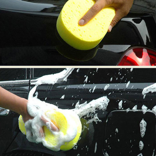 Car wash sponge, 8-figure large vacuum compression sponge, honeycomb car sponge, car beauty and waxing tool cotton