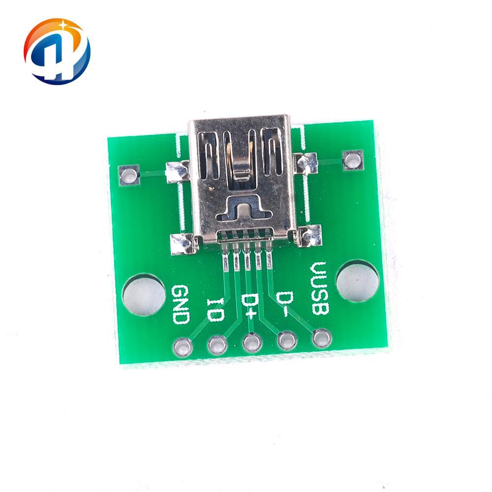 C36 MINI USB转DIP 母头座迷你5p贴片转直插 已焊接转接板 批发