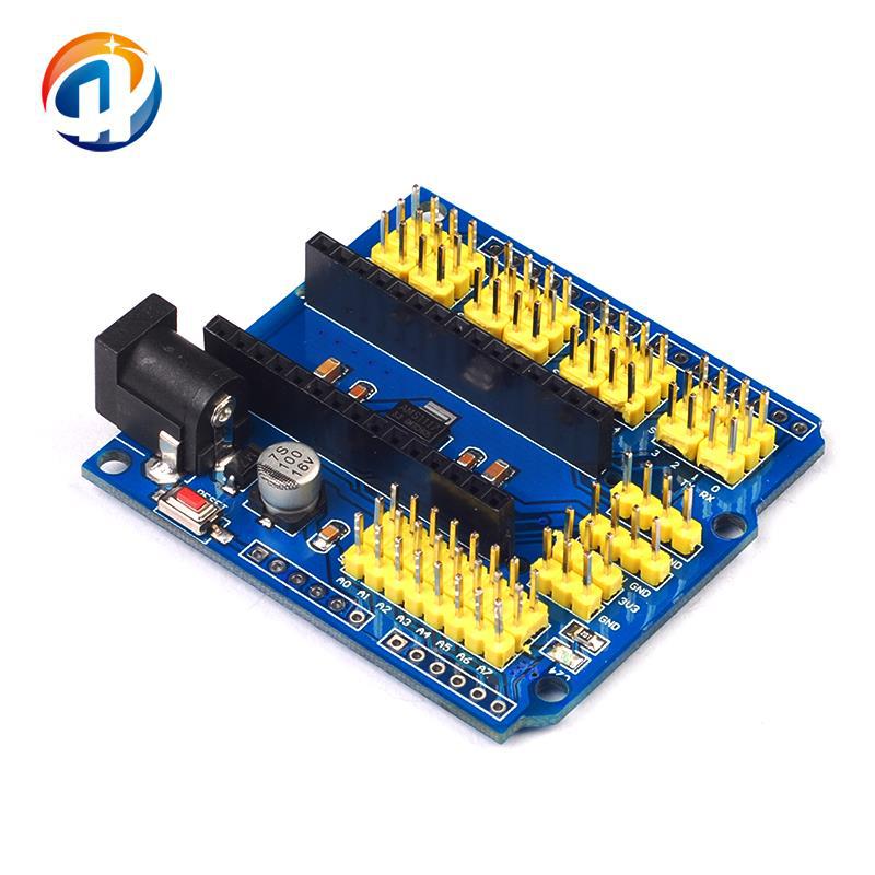 新款NANO UNO多用扩展模块黄色排针  单片机开发板