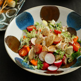 Японская импортная керамическая посуда, японский керамический комплект, ручная роспись