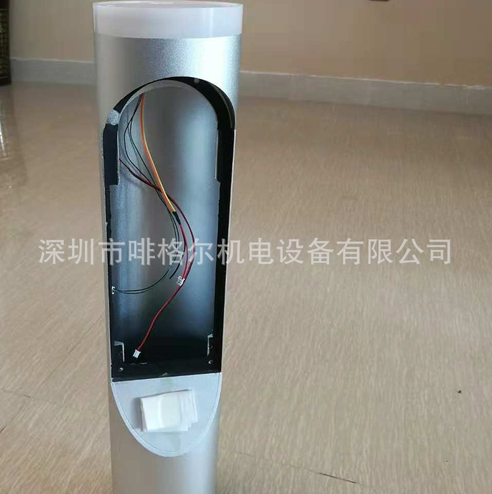 优惠圆柱形人脸识别一体机外壳门禁系统钣金闸机头设备外壳加工