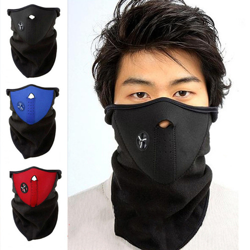 Mask ski dustproof motorcycle bicycle scarf UV winter sports hood fleece riding mask