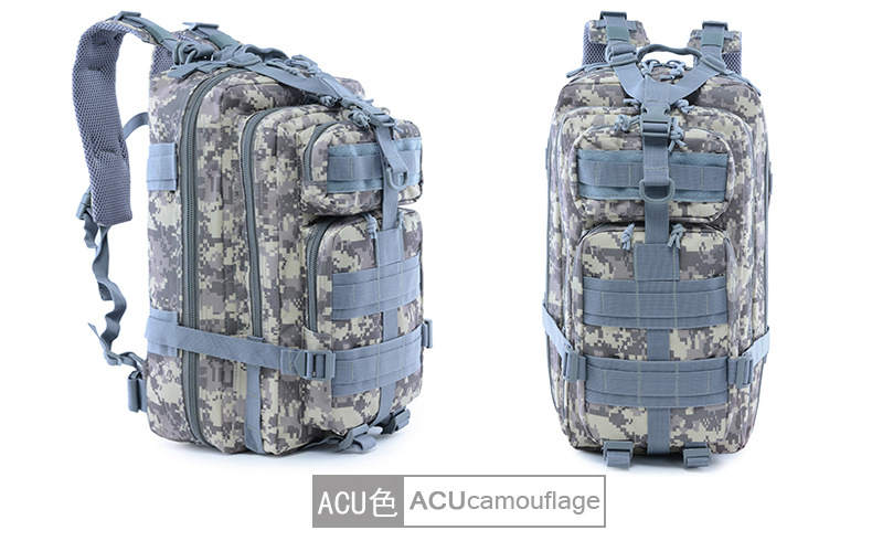 Bolso de camuflaje táctico de lobo de paso 3P equipo de viaje para hombres montañismo al aire libre deporte camping mochila táctica