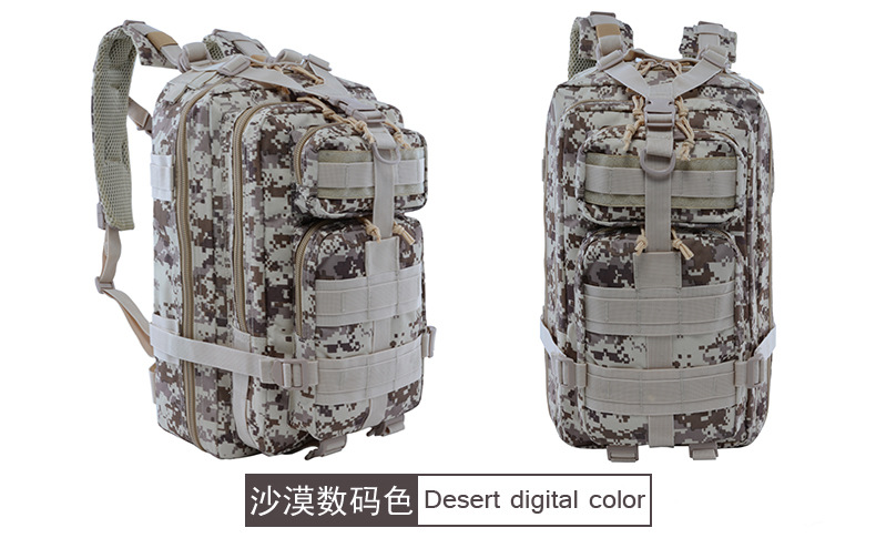 Bolso de camuflaje táctico de lobo de paso 3P equipo de viaje para hombres montañismo al aire libre deporte camping mochila táctica