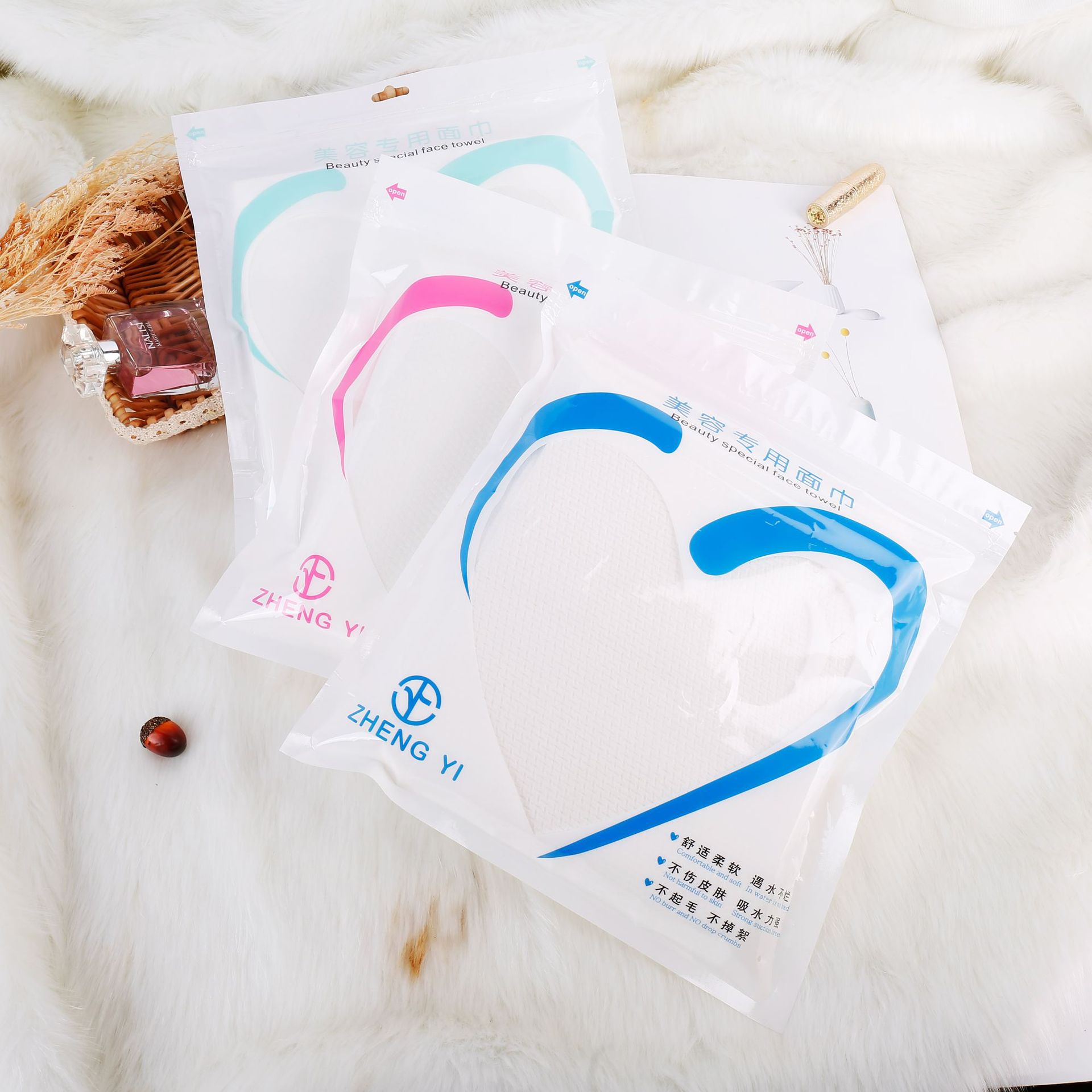 壹次性洗臉巾純棉無紡布棉片 補水卸妝棉加厚森系潔面巾袋裝批發