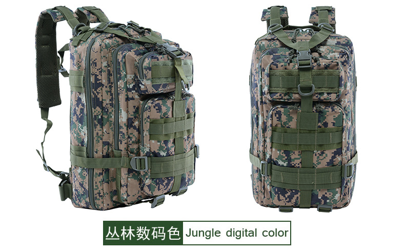 Bolso de camuflaje táctico de lobo de paso 3P equipo de viaje para hombres montañismo al aire libre deporte camping mochila táctica
