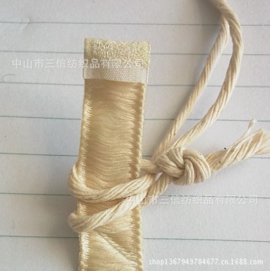三信蜡绳 卡其色扭绳 白色拧绳 服装吊牌绳 棉纱绳价格便宜