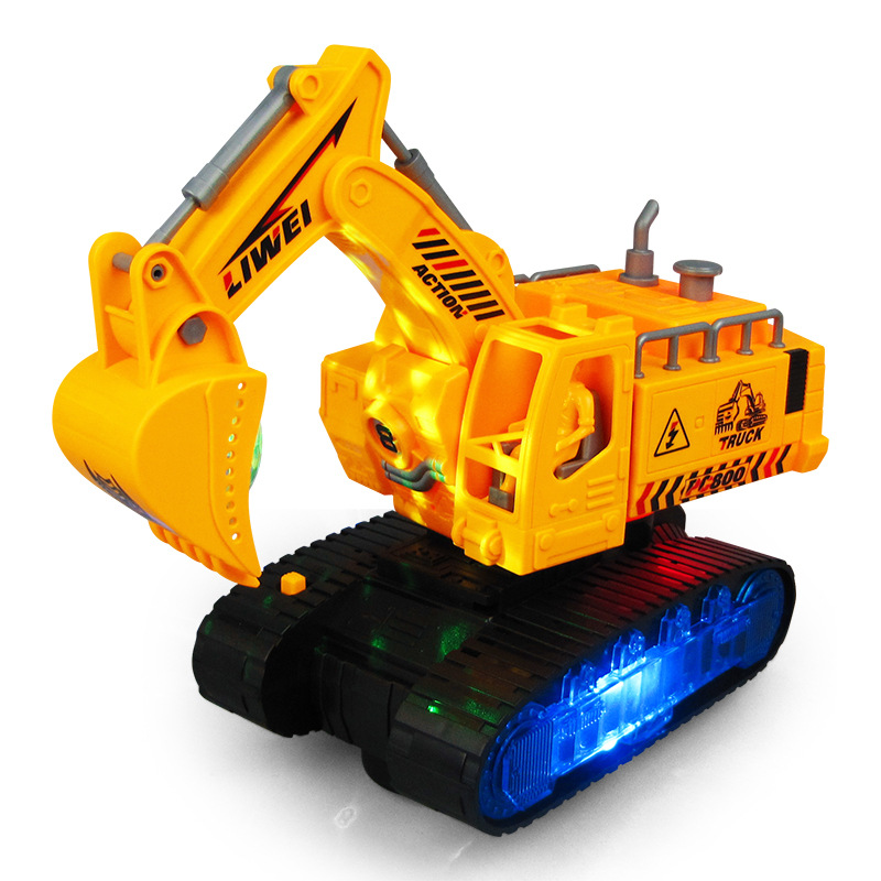 Excavadora Eléctrica Deformable de Plástico, Dirección Universal con Luz y Música, para Niños image 6