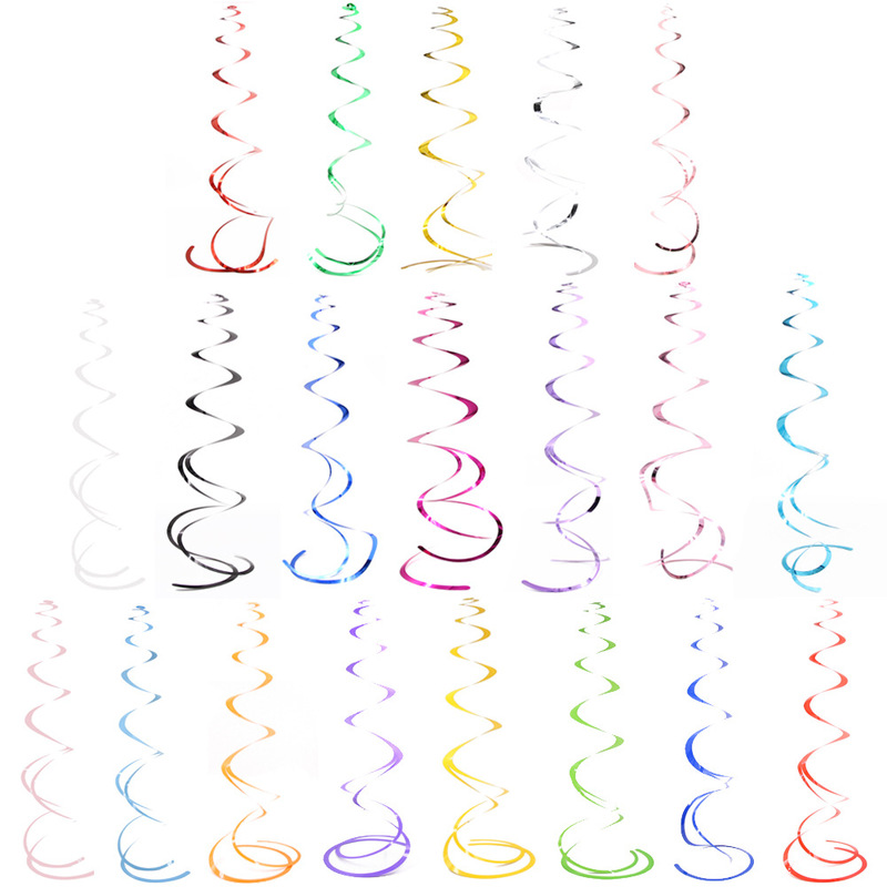 Swirlwind Spiral Hangings Wedding Birthday Party Scene Layout Hangings Wall Decoration Hanging Sequin Hangings