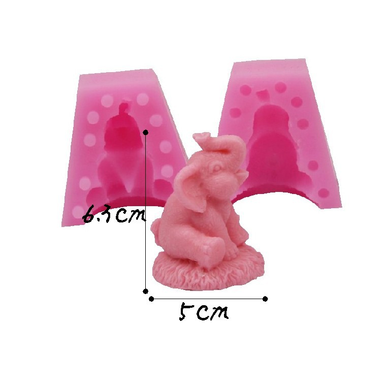 3D elephant silicone cake mold diy baking tool decoration sugar art mold swallow mold