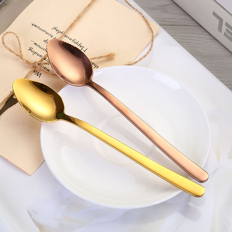 Raspador de barro de acero inoxidable 304 bebé manzana auxiliar comida cuchara suplemento de comida para bebés cuchara de barro Internet celebridad raspador de agua fruta cuchara de barro