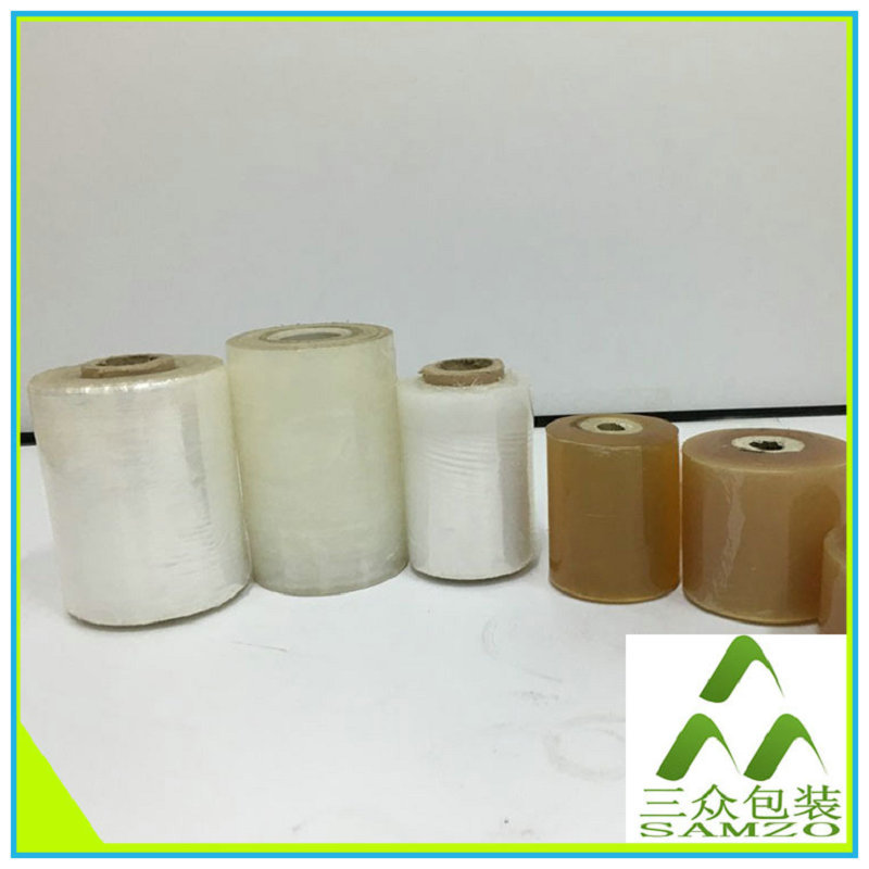 Fábrica al por mayor pe película de embalaje PE película de envoltura de estiramiento película de envoltura de la mano