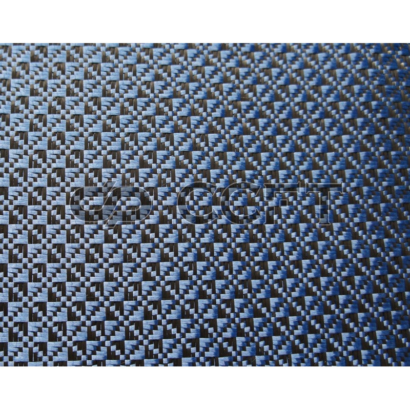 芳纶碳纤维混编布 蓝黑提花布种类多种碳纤维布碳纤维板材批发