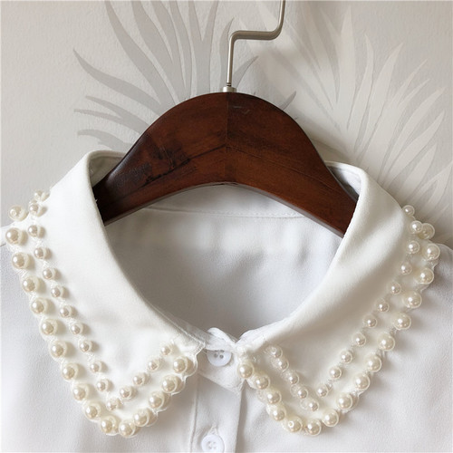 Manufacturer supplies factory specializing in the production of fake collars, beaded fake collars, elegant beaded pearl fake collars