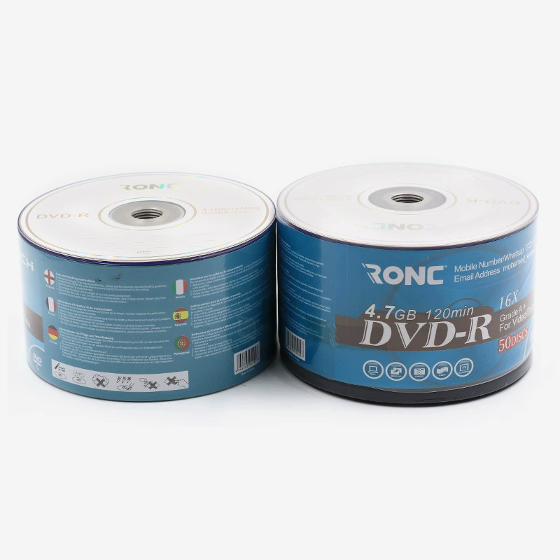 Прямые продажи завода оптовые пустые диски DVD-R 4,7 ГБ 1-16x Данные Бриттен CD 50 Упрощение