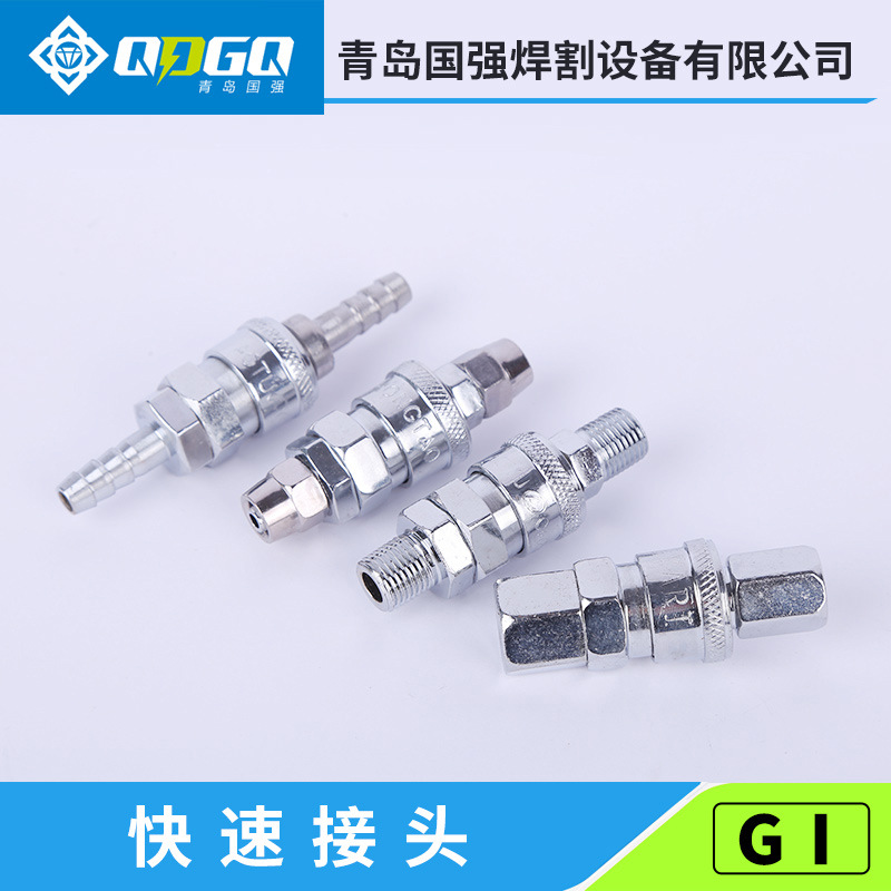 厂家批发气动接头8mm气管快速接头氧气管快速内外丝二通三通接头