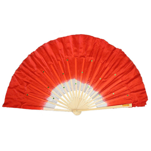 Manufacturer wholesale double-sided silk fan twisted yangko dance fan square dance props adult fan one piece drop shipping