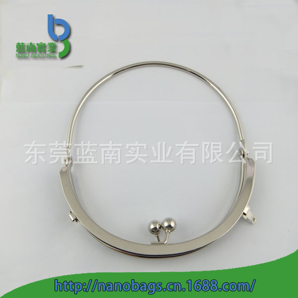 厂家直销 箱包口金 ，半圆双耳3分珠铁手挽包包口金