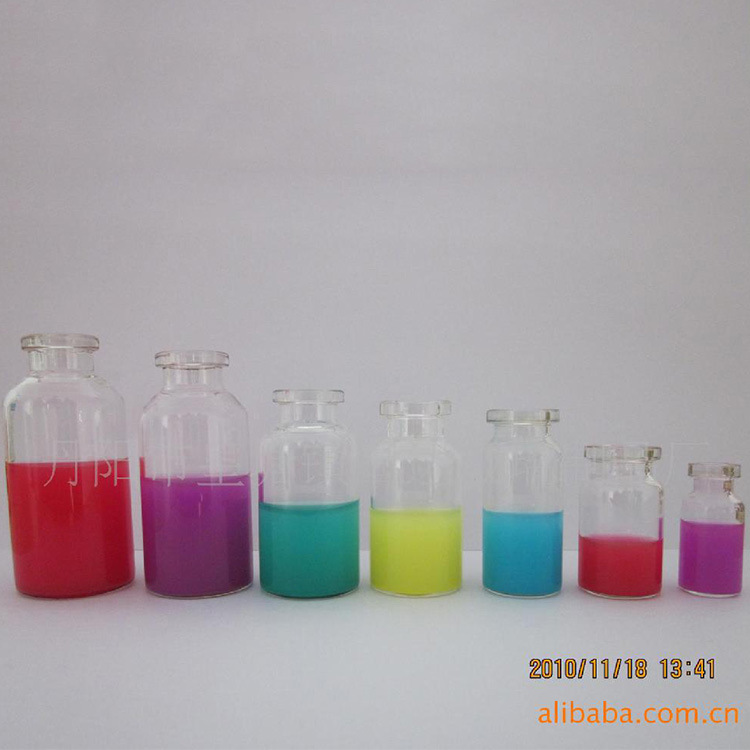 厂家供应 批发供应透明棕色卡口西林瓶10ml 冻干瓶 粉剂水剂