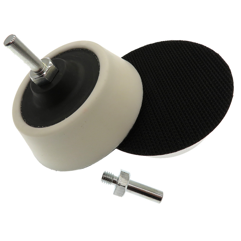 3寸电动抛光盘打磨盘砂纸抛光盘角磨机吸盘研磨盘电动粘盘PU粘盘