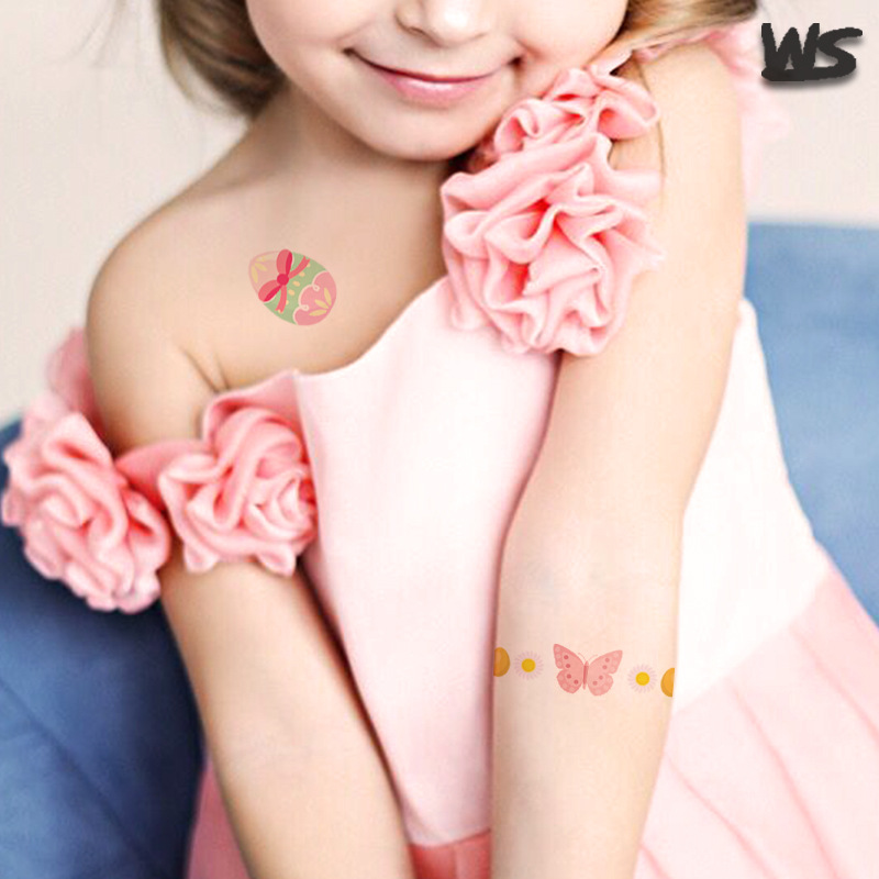 Tatuajes Temporales Infantiles de Pascua Impermeable de Papel de Transferencia de Agua
