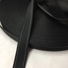 White Elephant Webbing Factory Direct Sales 2CM/2.5CM Luminous Pet Belt Thickened Nylon Webbing Reflective Webbing