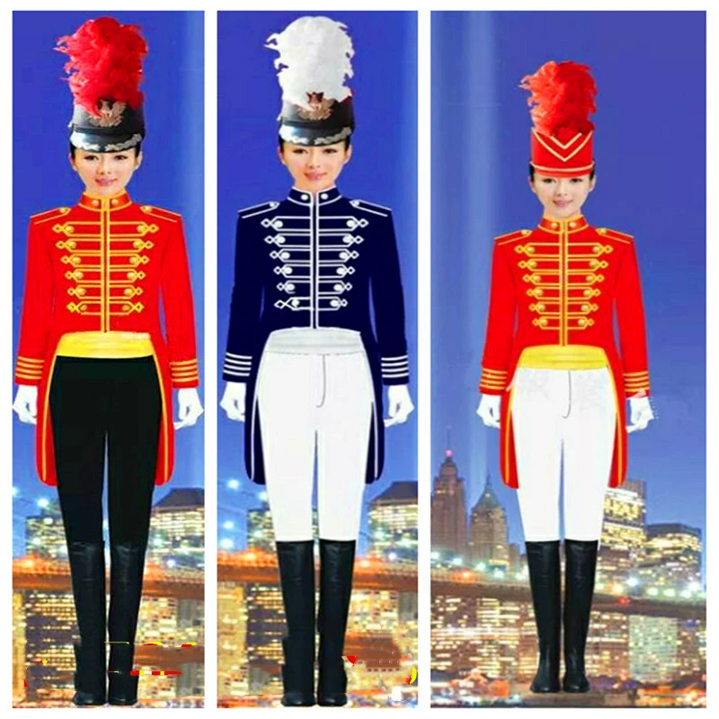 Национальный день День детей Новая одежда для барабанов и трубы Командная одежда Учащиеся начальной и средней школы Одежда для поднятия флага Одежда для духовых оркестров Смокинг для юных пионеров