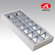 灯盘T8/2*20W LED灯盘明装灯盘T8哑光灯盘300*600灯盘套件