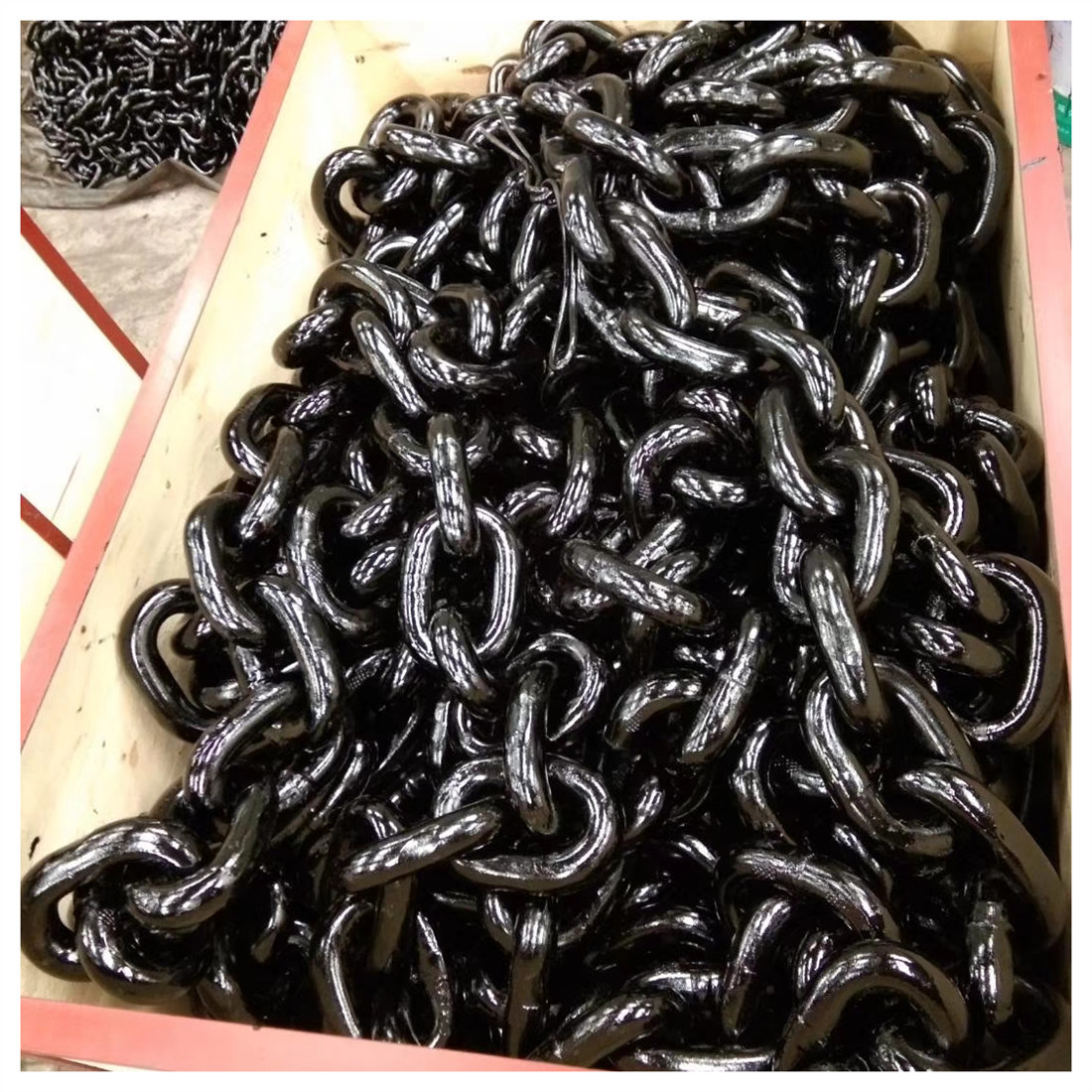 18×64工业吊索具护栏镀锌用圆环链 矿用起重G80起重锰钢链条