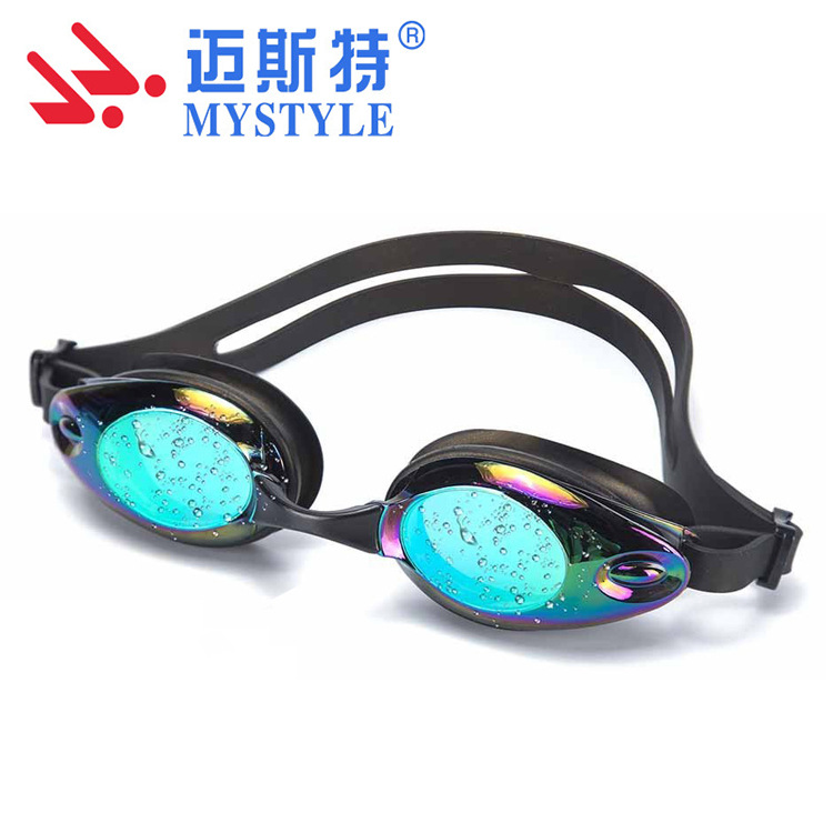 Wholesale new unisex adult electroplated swimming goggles HD…