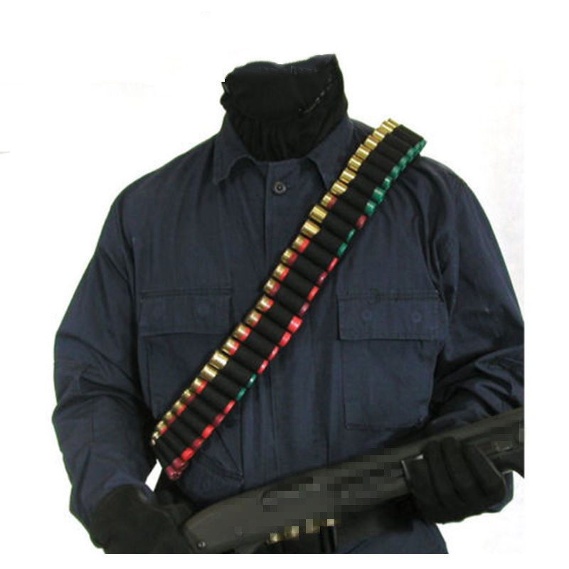 Correa de cinturón de bala oblicua colgante camuflaje caza bomba suelta Cinturón de sujeción portátil 27 Plaid bomba cinturón táctico