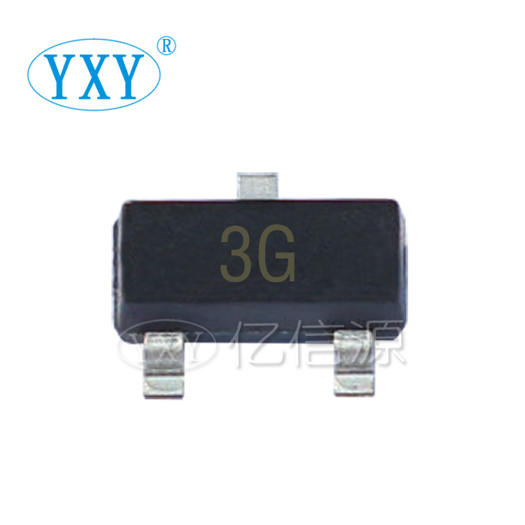 厂家直营 足芯片 BC857C 丝印3G SOT-23封装 贴片三极管