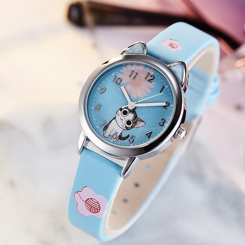New style children's cute little watch girls boys belt fashion ladies electronic quartz watch