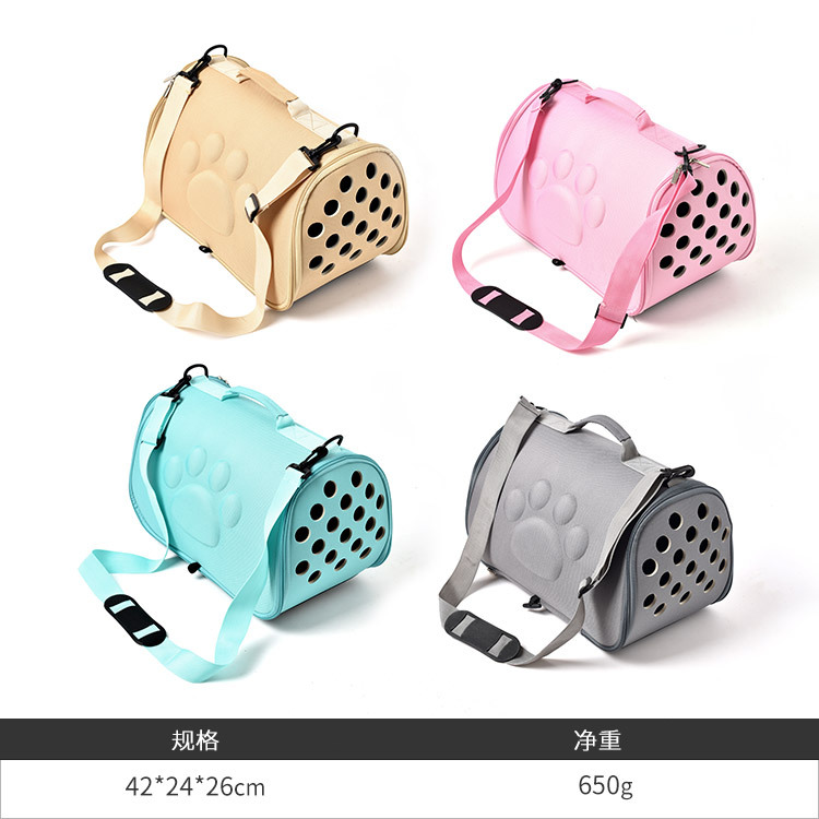 Suministros para mascotas espacio bolsa de perro EVA bolsa de mascota portátil crossbody transpirable bolsa de mascotas