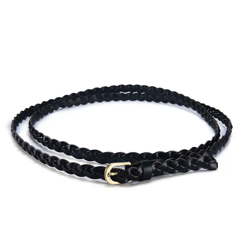 Плетеный длинный ремень, универсальные декоративные элементы, корейский стиль, прямые продажи завода