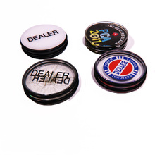 各种亚克力庄码All in筹码DEALER庄码红心庄码黑白庄码来图制作