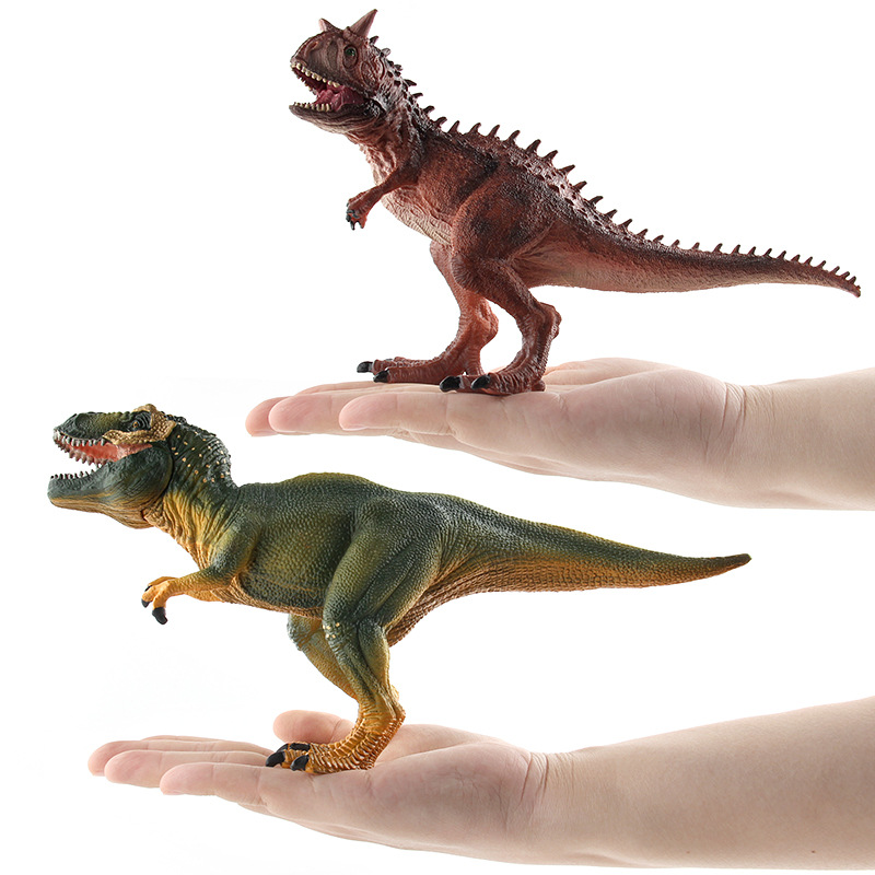 Los niños transfronterizos de exportación animal dinosaurio Jurásico modelo de simulación Tormenta Dragón Rex Allosaurus adornos hechos a mano