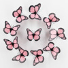 Realistic decorations with butterfly, magnetic fridge magnet on wall, 12cm, 10 items
