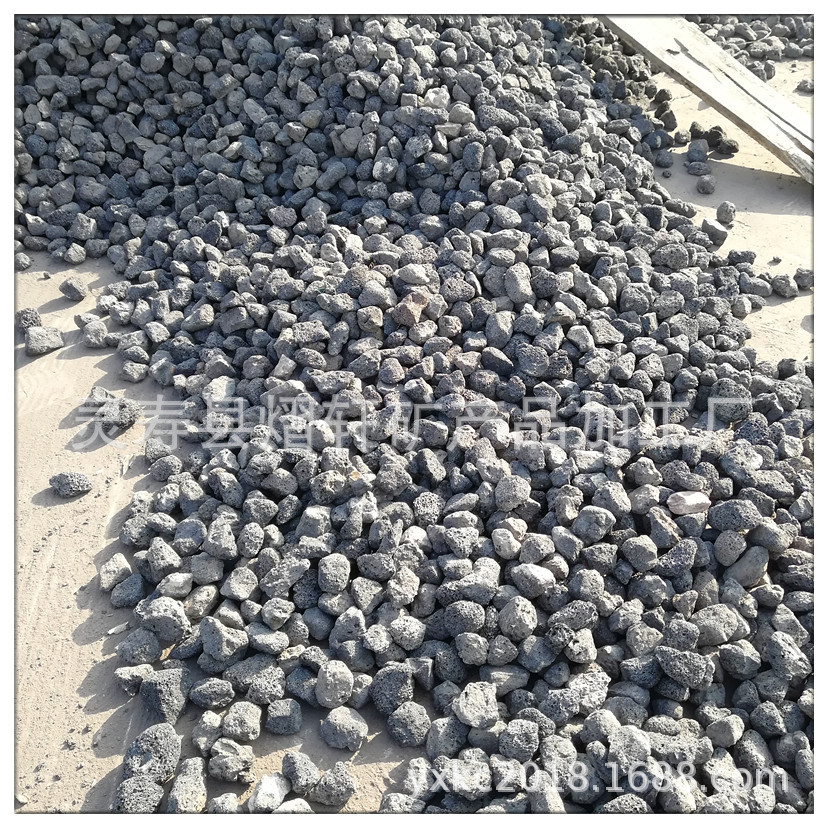 厂家供应黑色火山石 颜色型号齐全园艺火山石 火山石颗粒价格优惠