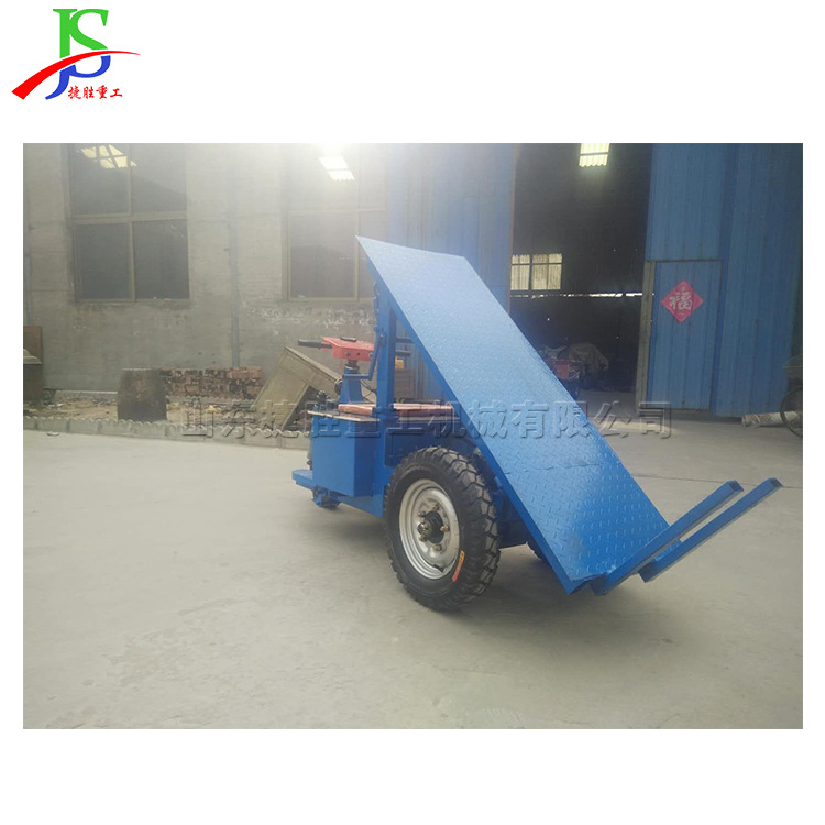 工程建设加气砖运输车 座驾式三轮拉砖车 清石砖空心砖装载平板车