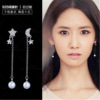 Korean version of hot -selling new diamond -mosaic sterling cash needles, multiple series of series of not easy to allergies, fashion earrings manufacturers