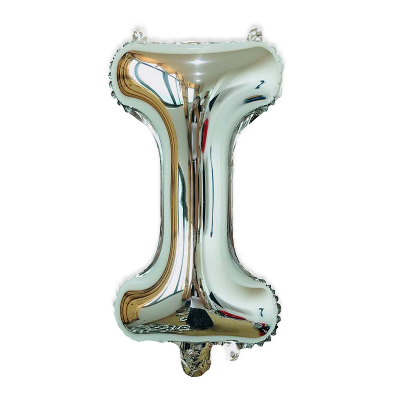 Estilo americano Delgado 16 pulgadas inglés carta globo pequeño tamaño A- Z cumpleaños boda habitación decoración aluminio película globo al por mayor