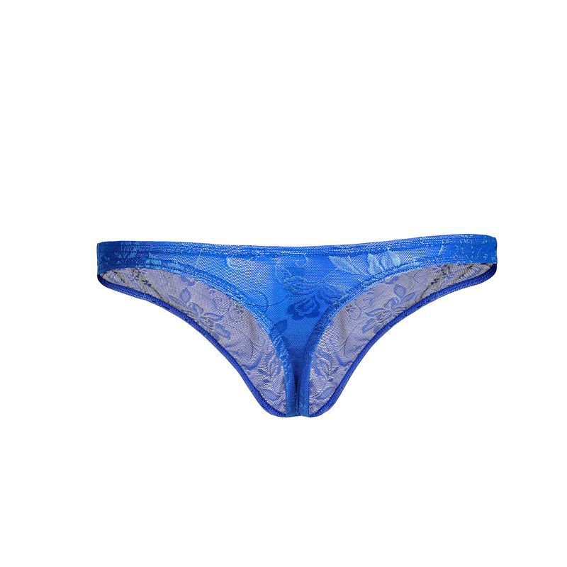 String en dentelle sexy pour homme, taille basse, tendance, respirant et extensible C505_voghion.com