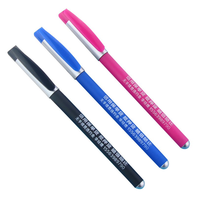Bolígrafos publicitarios multicolor con diseño de arcoíris, con LOGO personalizable en el cuerpo del bolígrafo, bolígrafos de gel coloridos, artículos de papelería para empresas, regalos educativos.