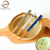 New product is put on the beyl wood long flower paper hot transfer portable wooden chopsticks, Japanese pointed chopsticks, simple creative dot chopsticks