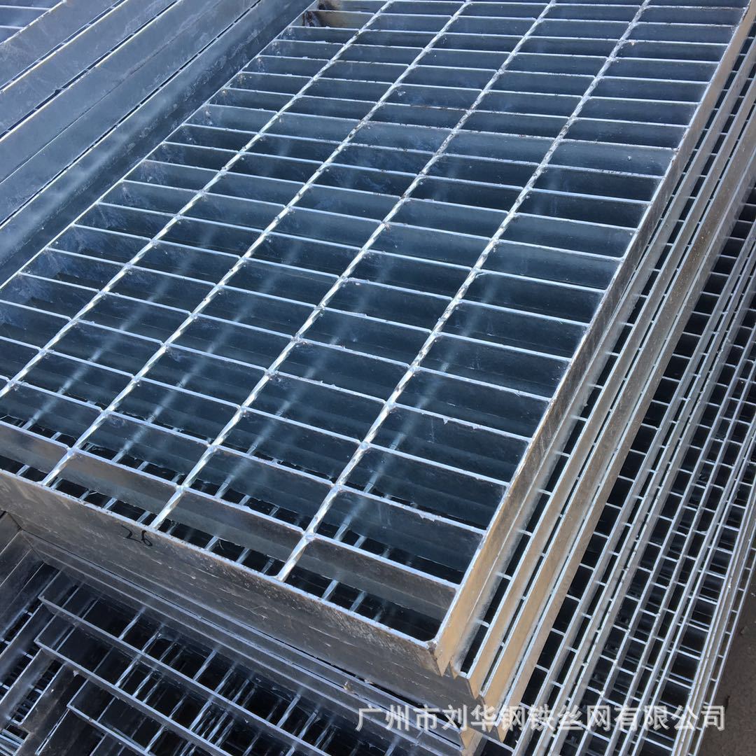 平台钢格栅踏步格栅板 重型插接钢格板 复合镀锌防滑齿型钢格板