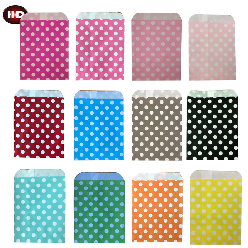 Spot 100 Per Pack Export Colorful Food Bags Fried Chicken Burger Dessert Paper Bags Creative Party Wedding Decoration