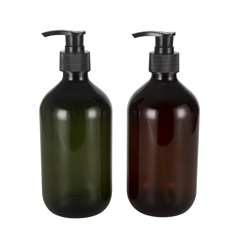 En stock al por mayor 300ml 500ml Champú gel de ducha Boston sub-botella de plástico para mascotas botella de loción